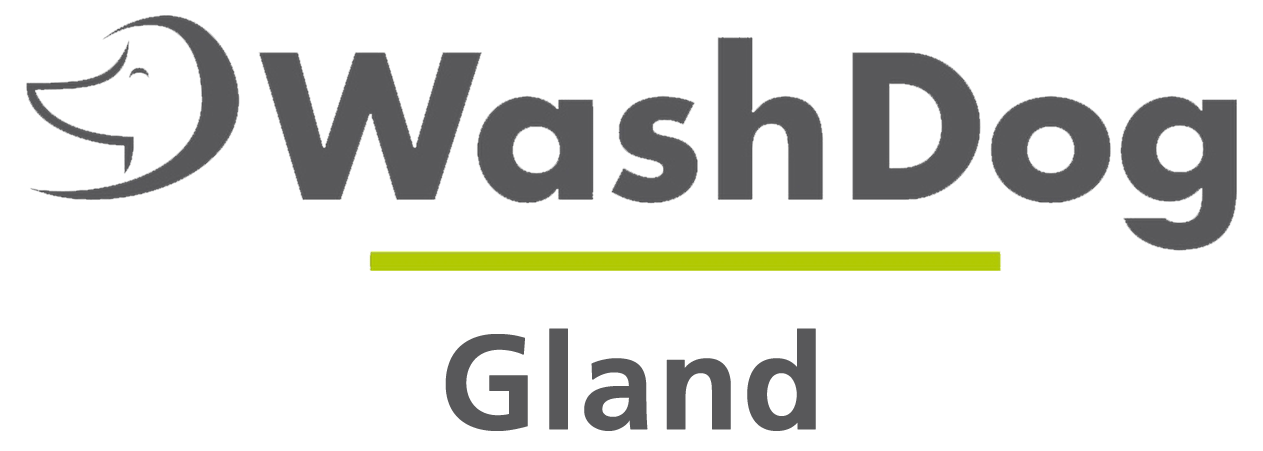 Logo gris WashDog Gland Wash Dog